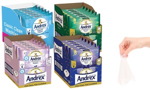  Andrex Washlets Flushable Toilet Tissue Wipes 