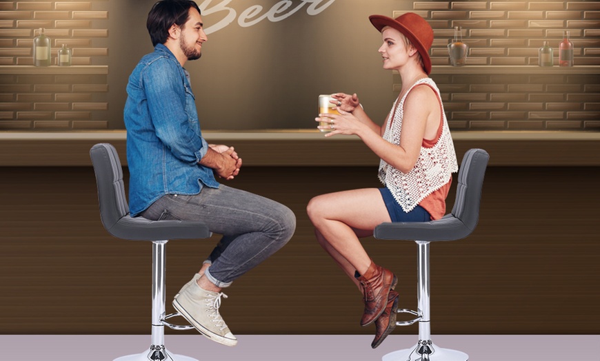 Image 44: Set of Two Bar Stools