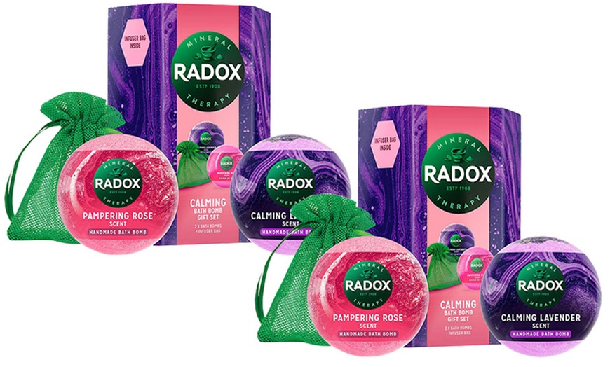 Image 2: Up to Four Radox Calming Bath Bomb Gift Sets