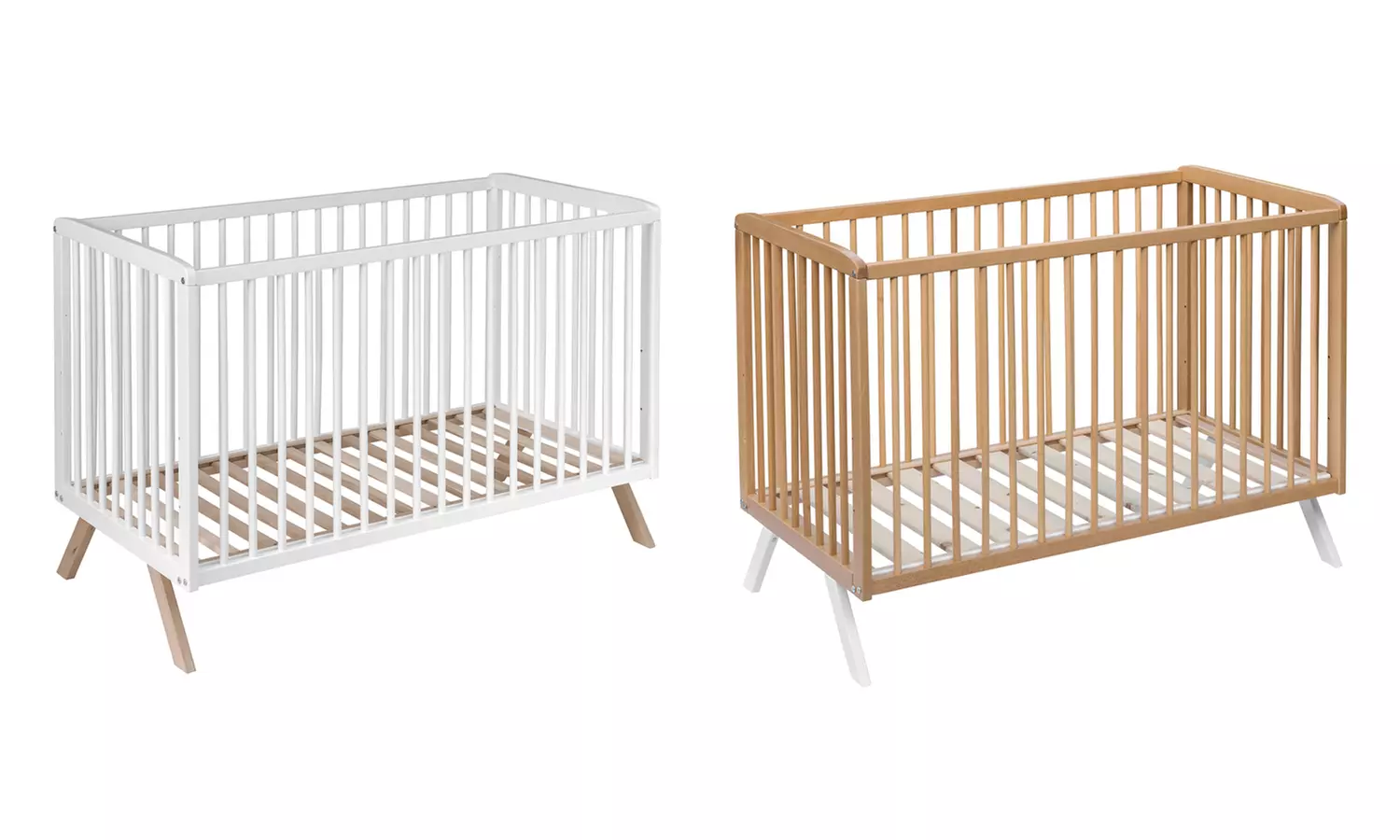 Lit pour bébé en bois de hêtre, design scandinave, Theresa de Amal II - Primary Image