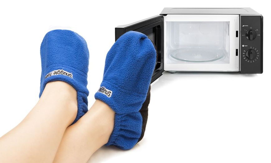 Image 1: Cosy Microwaveable Slippers