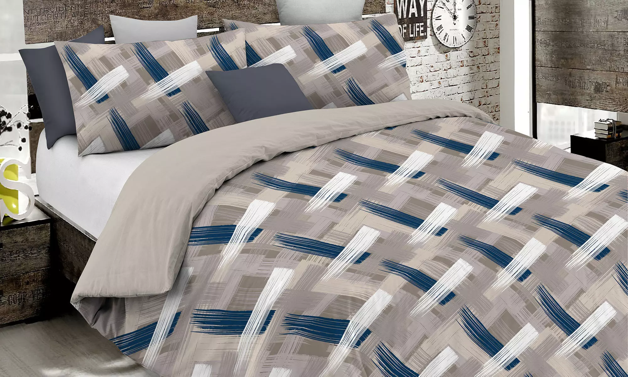 Parure copripiumino Fantasy no stiro Made in Italy