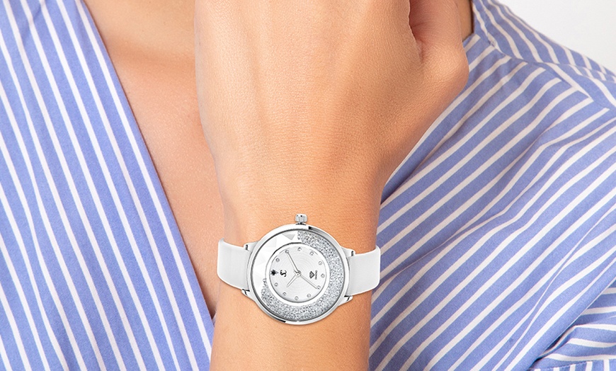 Image 5: Dameshorloge met echte diamant