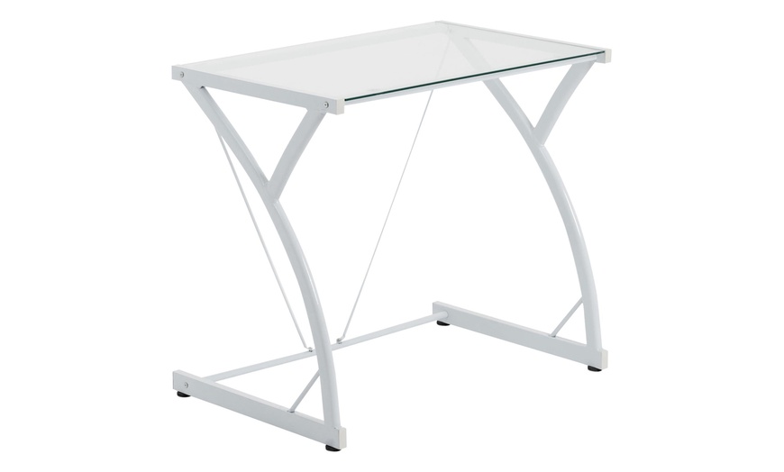 Image 4: Glass Desk with Optional Chair