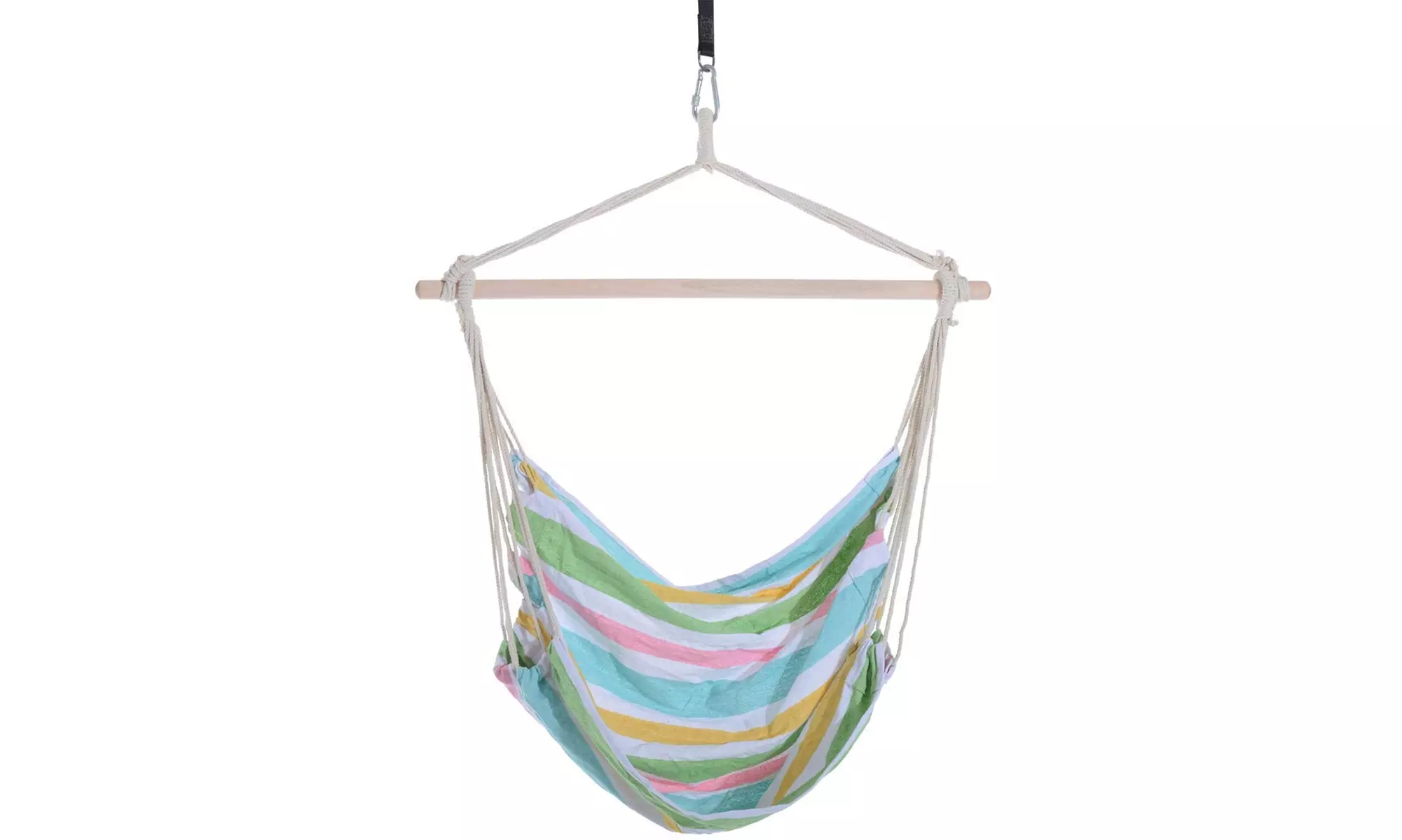 Outsunny Outdoor Hanging Rope Chair with Cotton Rope