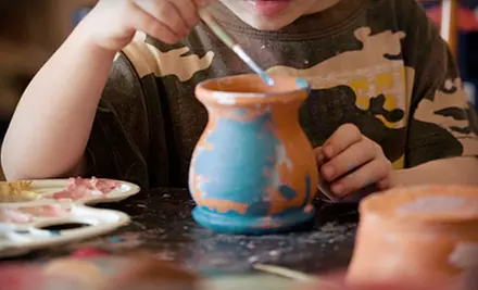 Paint-Your-Own Pottery or BYOB Class for Two at Cool Creations Pottery Studio & Cafe (Up to 57% Off) - Primary Image