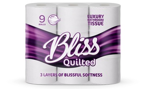 45 or 90 Bliss Quilted Toilet Rolls