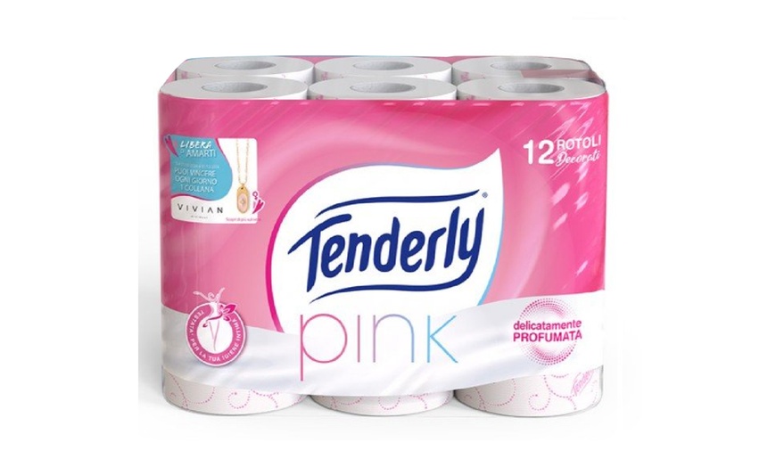 Image 1: 64 rotoli di carta igienica Tenderly Pink