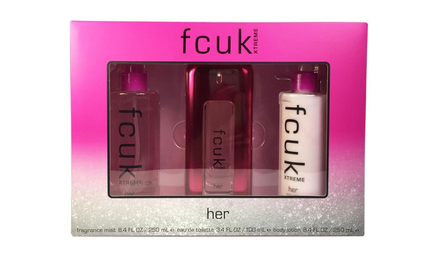 Image 1: FCUK 3 Eau De Toilette Spray Gift Set for Her