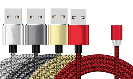 1 ou 2 câble magnétique universel en nylon d'1m iPhone, Micro USB, USB C, livraison offerte