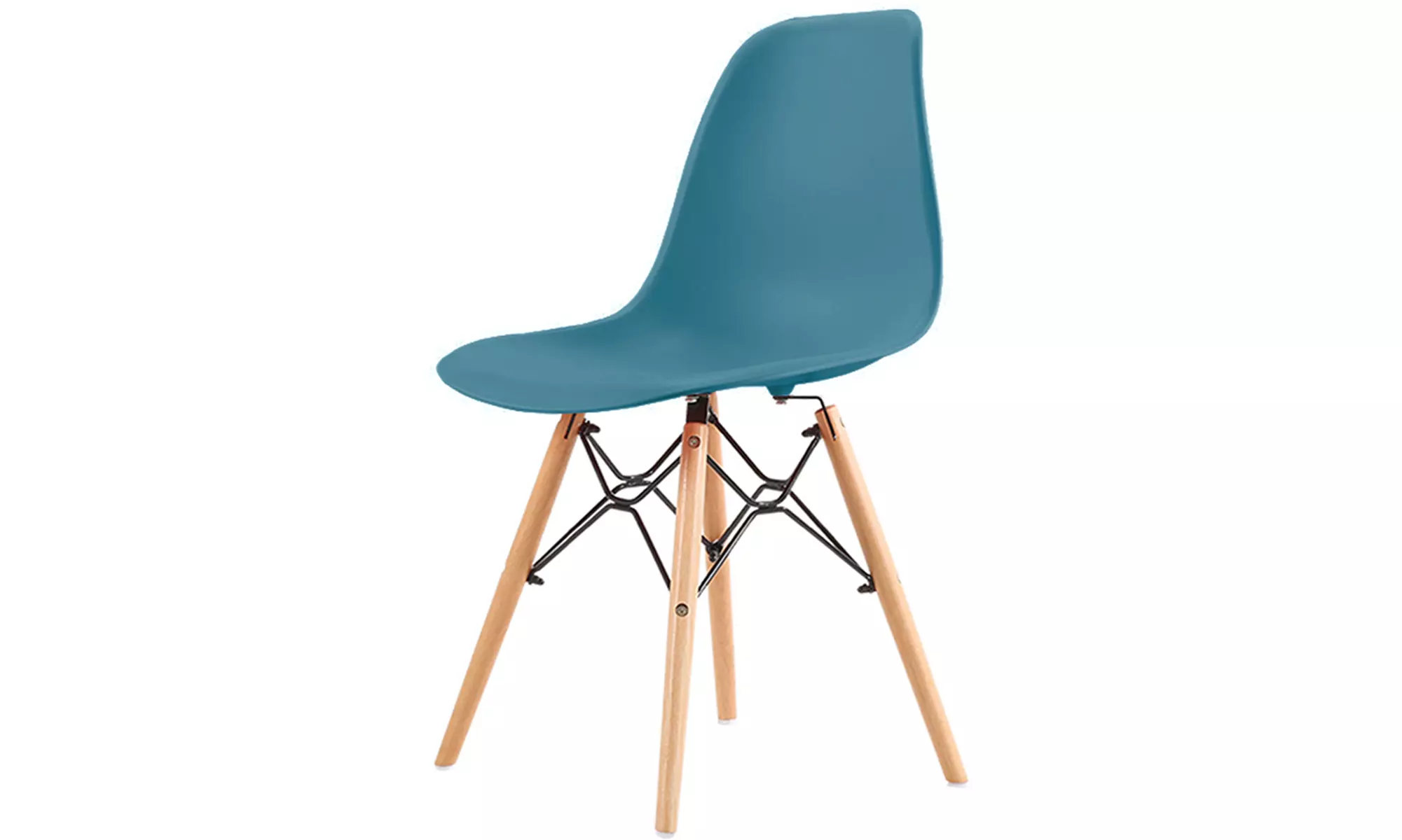 Silla de estilo escandinavo Christie con asiento redondo, de Sampur