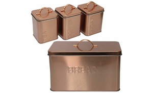 Four-Piece Metal Kitchen Storage Set