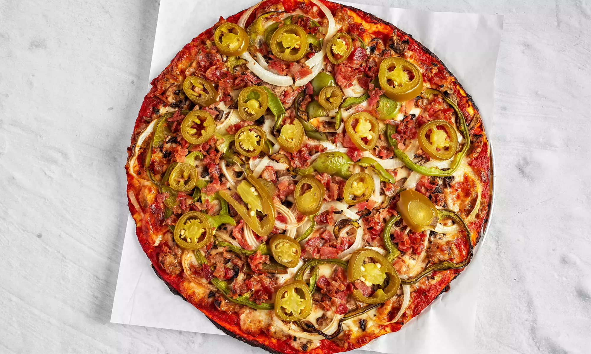 Up to $60 for Food & Drinks or 18'' Pizza, Salad, Bread Sticks & More!