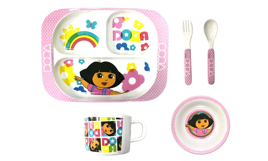 Image 5: Five-Piece Mealtime Melamine Sets