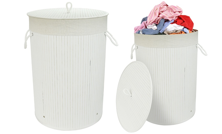 Image 8: Bamboo Laundry Basket