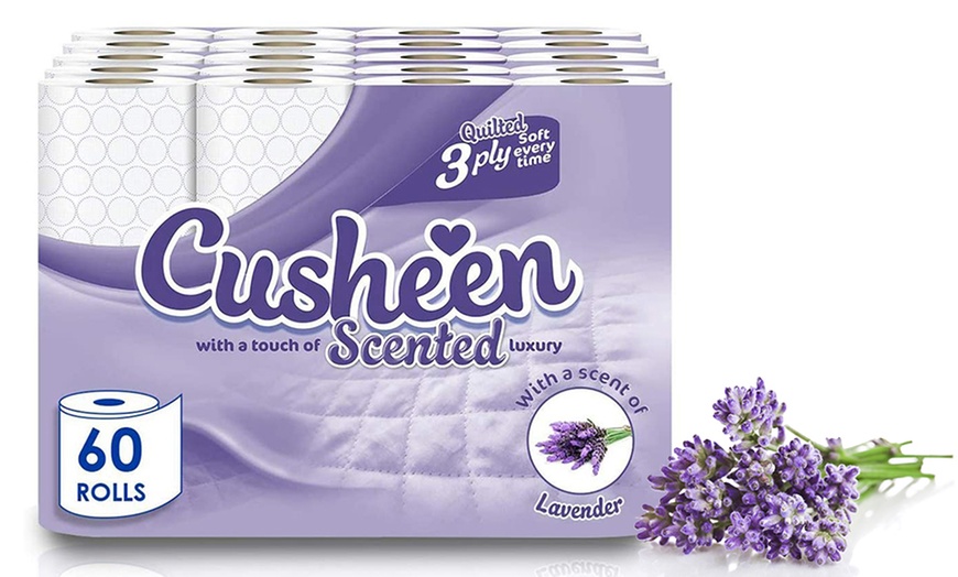 Image 4: 60 or 120 Rolls of Cusheen Quilted Lavender