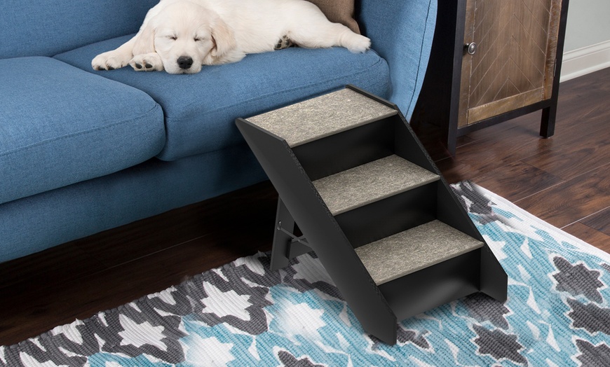 Petmaker Folding Wooden Stairs for Pets | Groupon