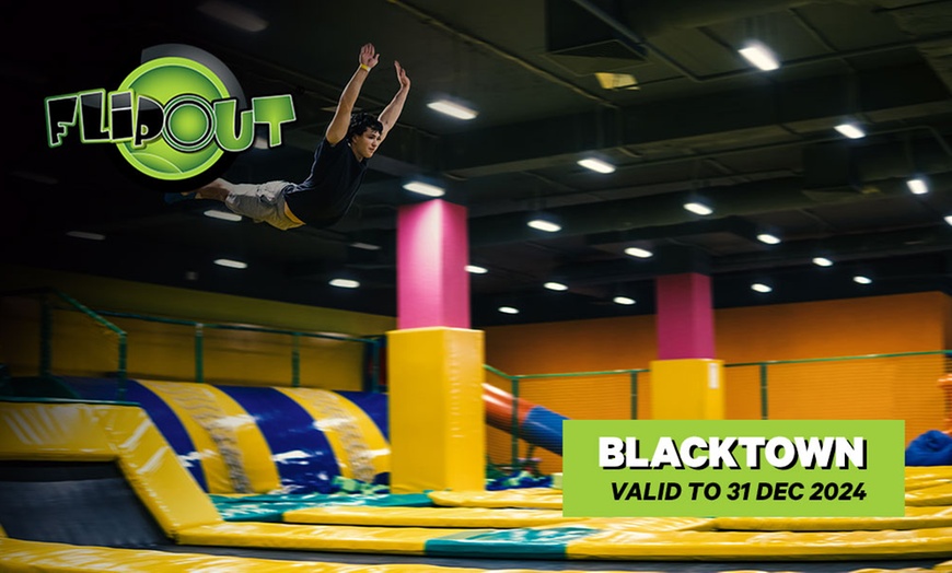 Image 1: One or Two-Hour Trampoline Entry at Flip Out Blacktown