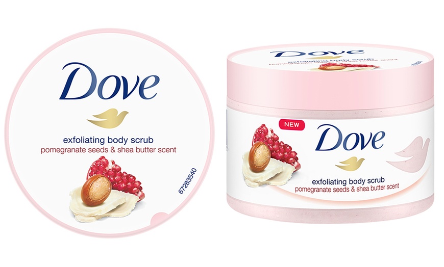 Image 3: Three- or Six-Pack of Dove Butter Body Scrub 225ml