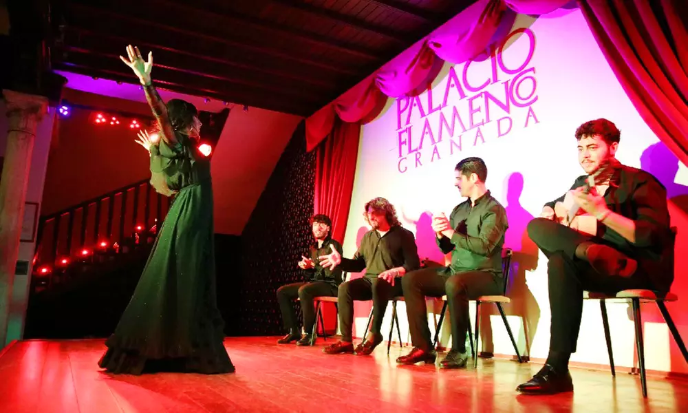 Entrada a espectáculo flamenco de 1 h para 2 o 4 personas en Palacio Flamenco en Granada, en el corazón del Albaicín - Primary Image