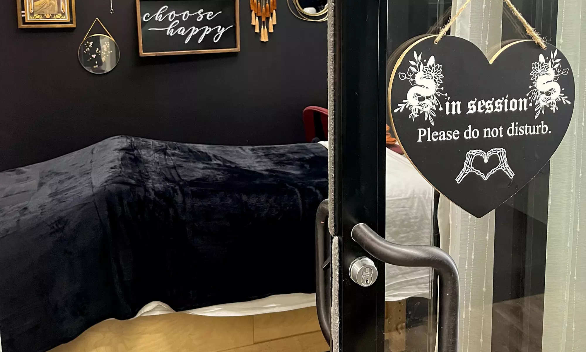 Relaxing back facial and massage options available