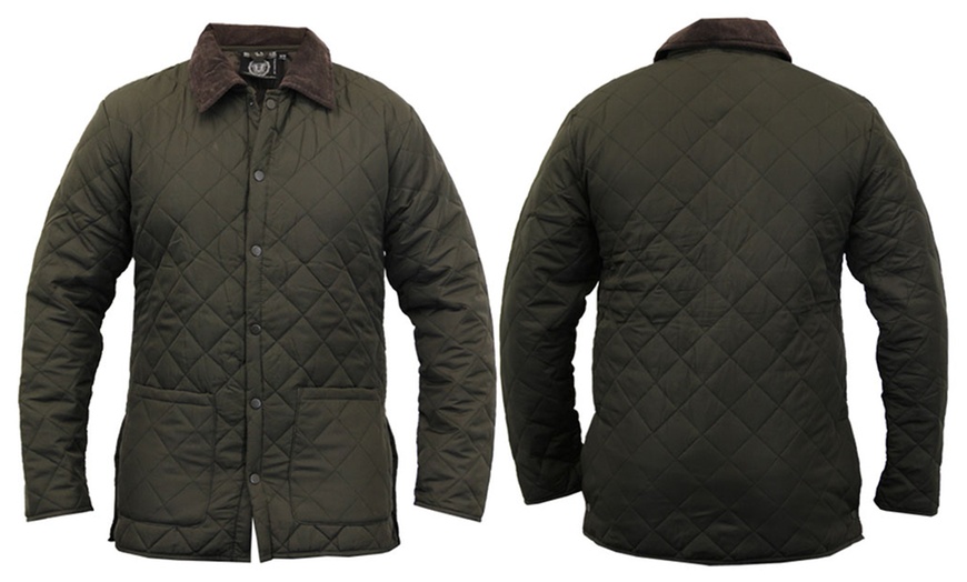 Image 7: Men's Quilted Jacket By Soul Star