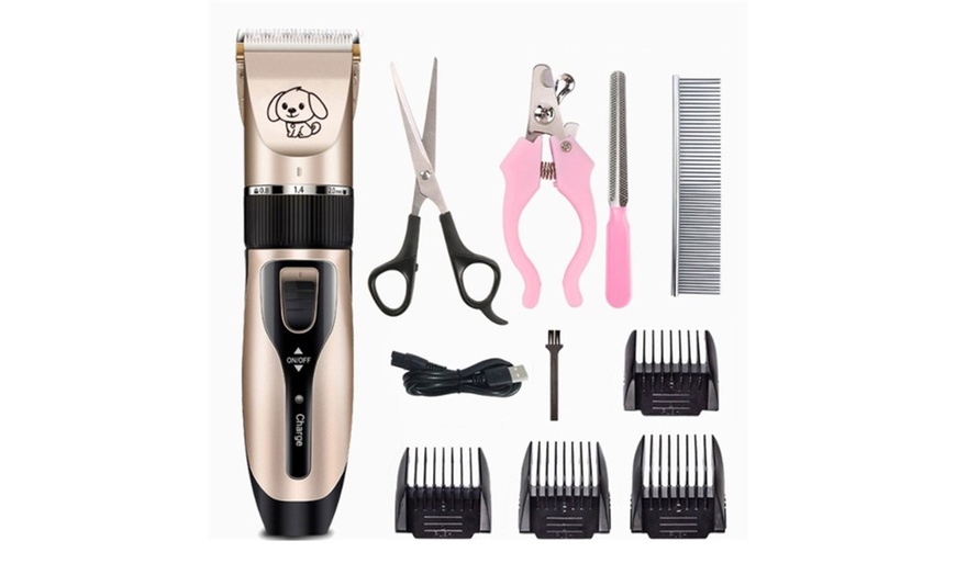 Image 2: Electric Pet Clipper Grooming Kit