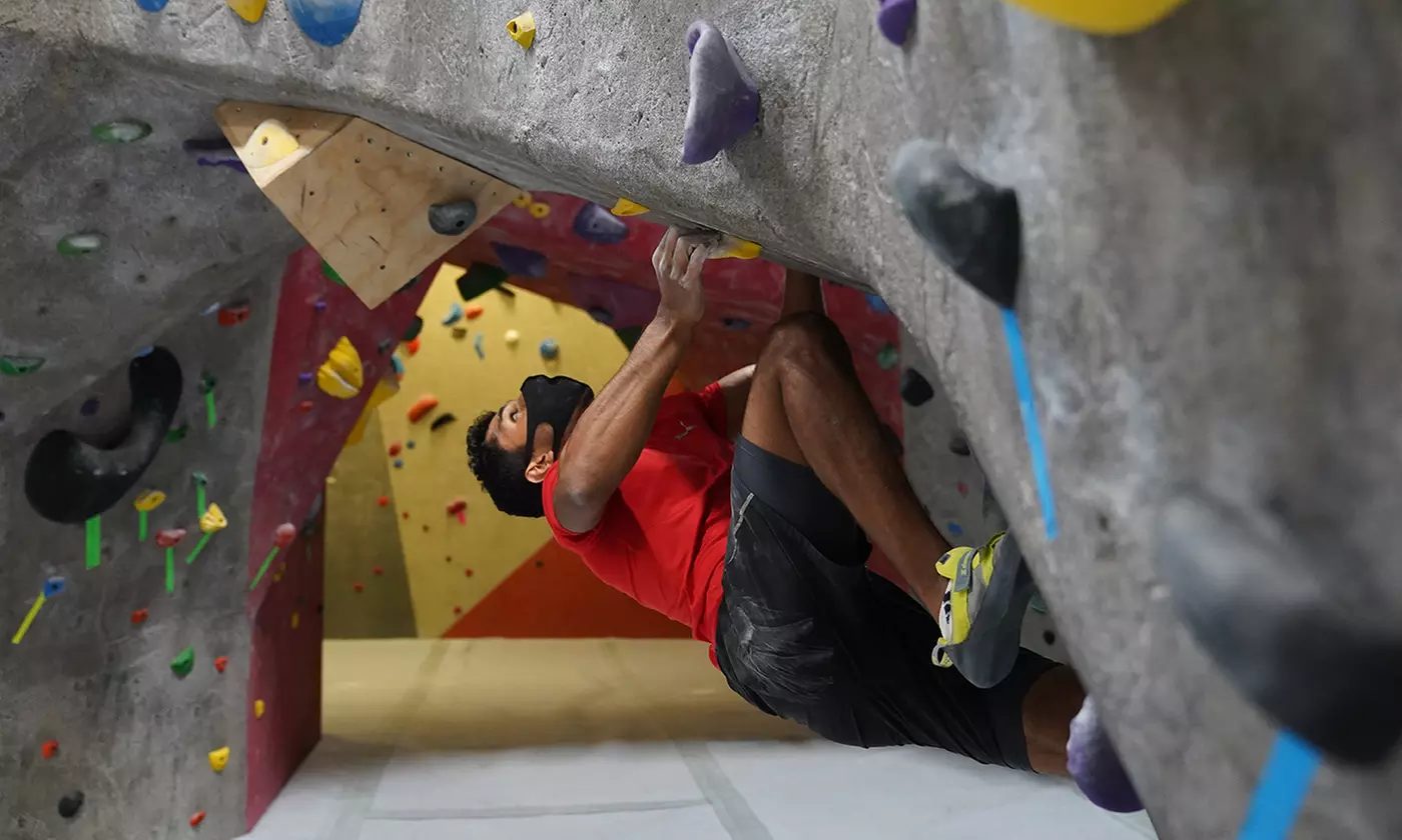 One-Hour: Indoor Climbing for Friends & Families for Up To 2/5 People (Up to 34% Off) at The Rock Club
