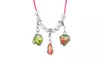 Shopkins Strawberry Kiss, Lippy Lips, and Apple Blossom Charm Necklace