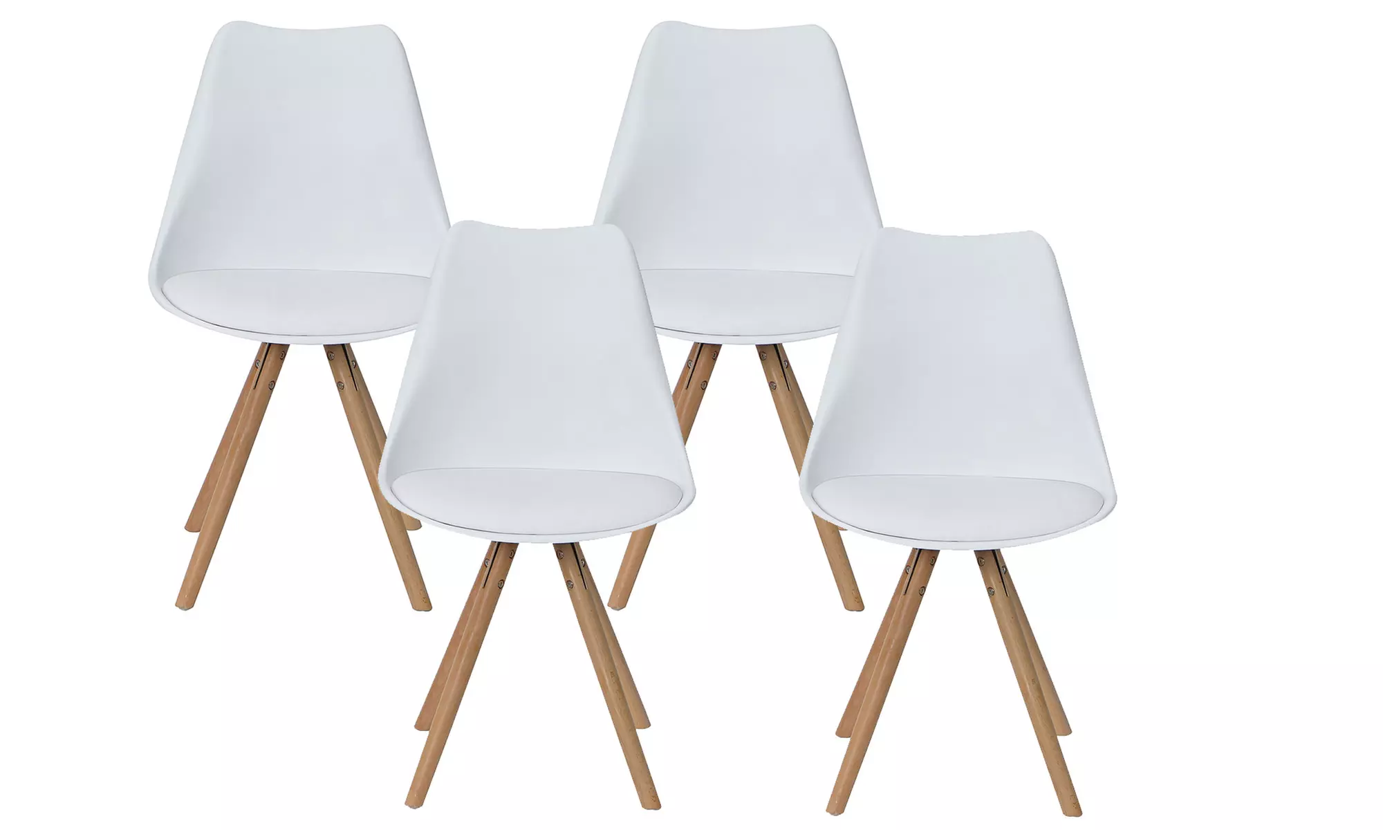 1x, 2x oder 4x Sampur Stuhl „Camelia“ im skandinavischem Stil