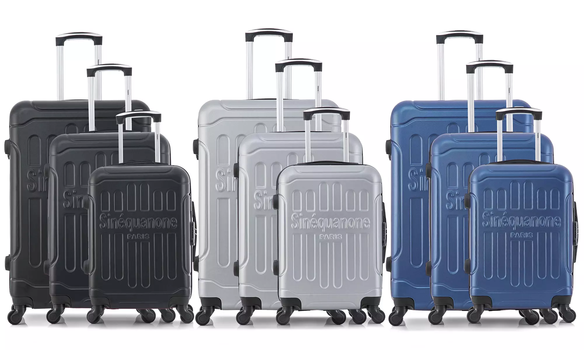Set di 3 trolley Hemera Sinéquanone, disponibili in vari colori e con spedizione gratuita - Primary Image
