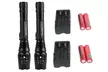 CREE XML-T6 800LM LED Flashlight with Rechargeable Batteries (2-Pack) - Second Medium