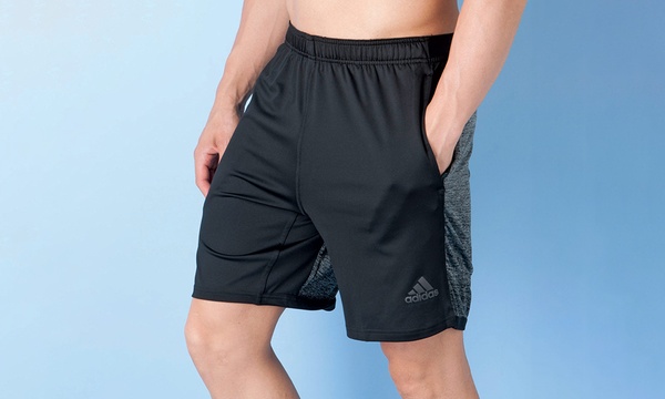 adidas men's shorts with zip pockets