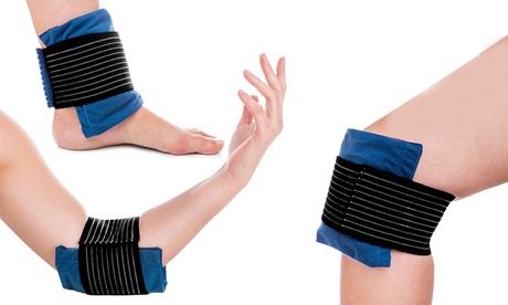 1 o 2 fasce elastiche e cuscinetto in gel per terapia caldo o freddo, utile per spalla, collo, gomito o caviglia