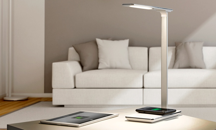 Image 2: Lamp with Wireless Phone Charger