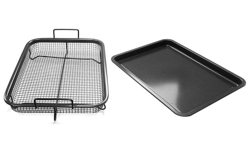 Image 4: Two Piece Air Fryer Crisper Tray