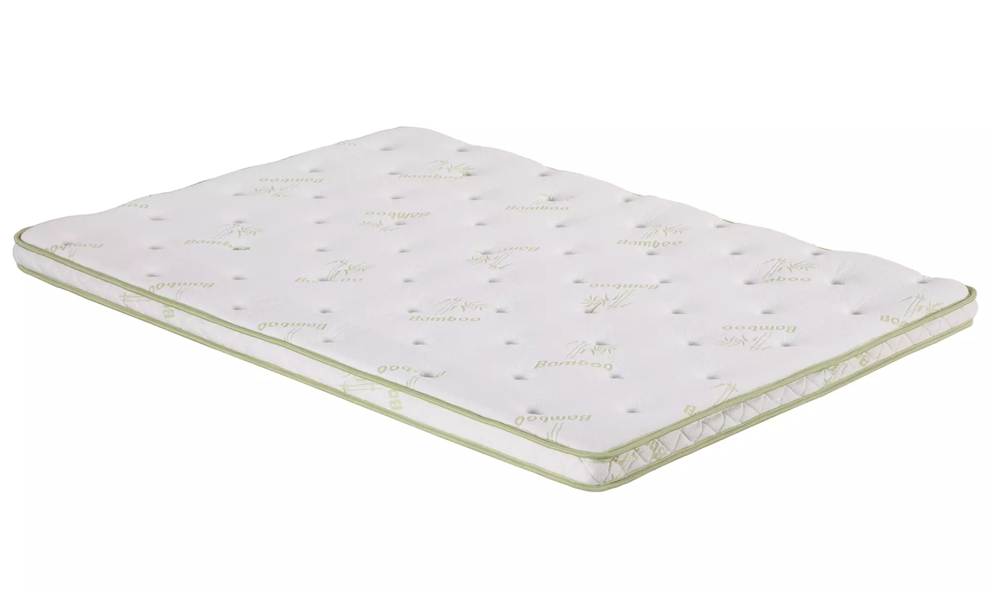 Surmatelas bambou de 8 cm, mémoire de forme avec coutil capitonné, de la marque Sampur - Second Medium