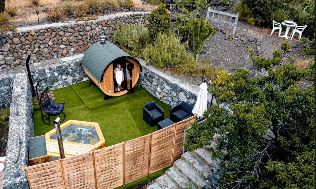 Spa nórdico de leña privado y sauna para 2 con picoteo o cena