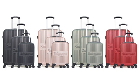 Set di 3 valigie Eos-A Sinéquanone disponibili in vari colori