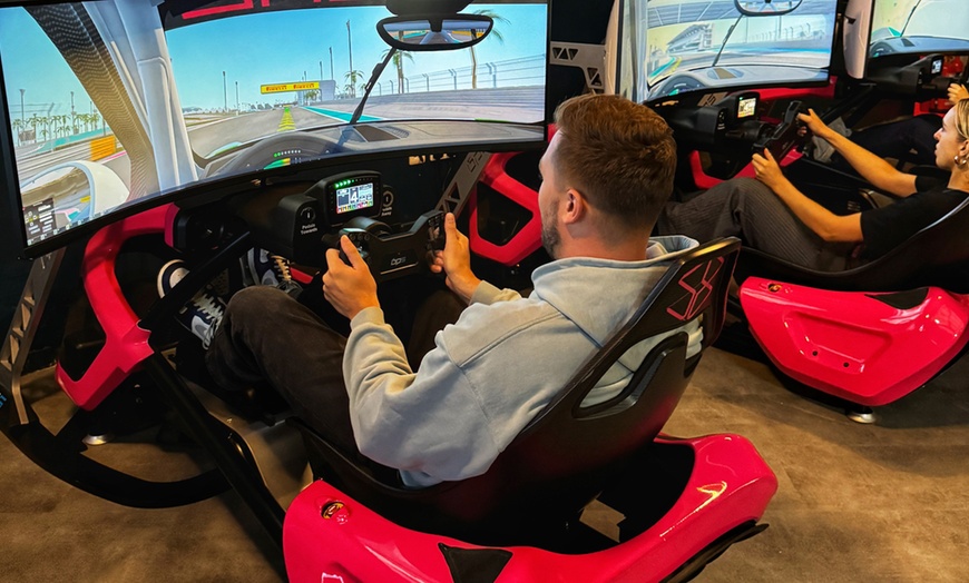 Image 3: Enjoy 30-Min Driving Simulator For One, Two or Four with Drink Options