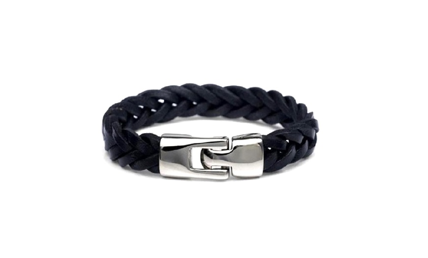 Image 4: Bracelet homme en simili cuir