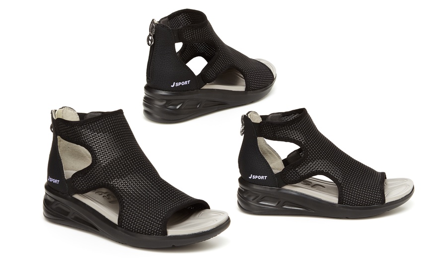 JSport by Jambu Nadine Knit Comfort Sandal Groupon