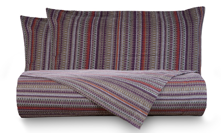 Image 32: Biancheria letto in puro cotone Made in Italy Novilunio