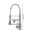 Image 8: Stainless Steel Kitchen Faucet with Pull-Down Spout and Pot Filler
