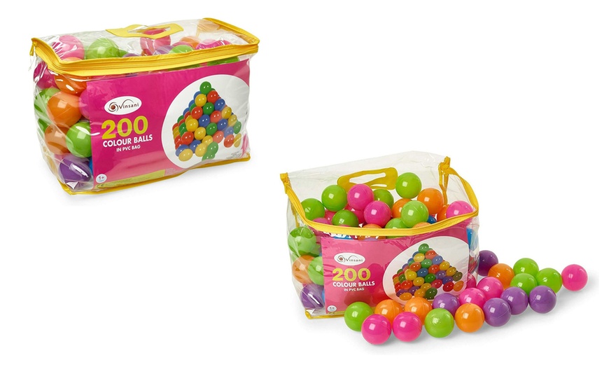 Image 1: 200 Multi-Colour Soft Play Balls