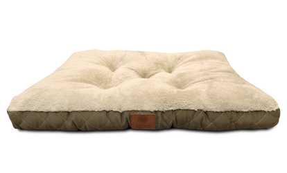 AKC Tufted Crate Mat with Diamond-Quilted Trim
