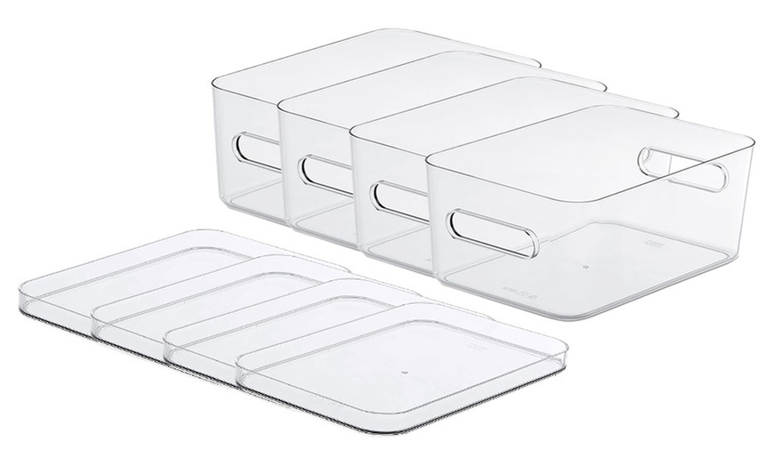 Image 4: Up To Five Clear Storage Boxes with Lids