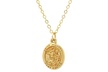 10K Gold Religious Medallion Pendant Necklace by Moricci - Second Medium