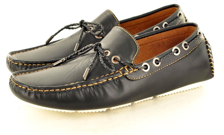 Image 2: Men's Lace-Up Loafers