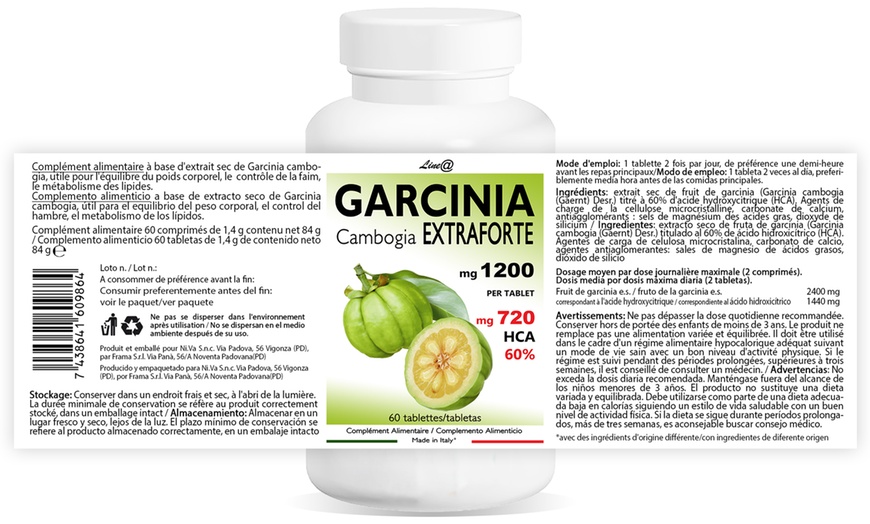 Image 8: Jusqu'à 720 comprimés à base de Garcinia Cambogia Line@diet